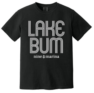 BRANDED - GLOW LAKE BUM 9 BLACK TEE & TANK