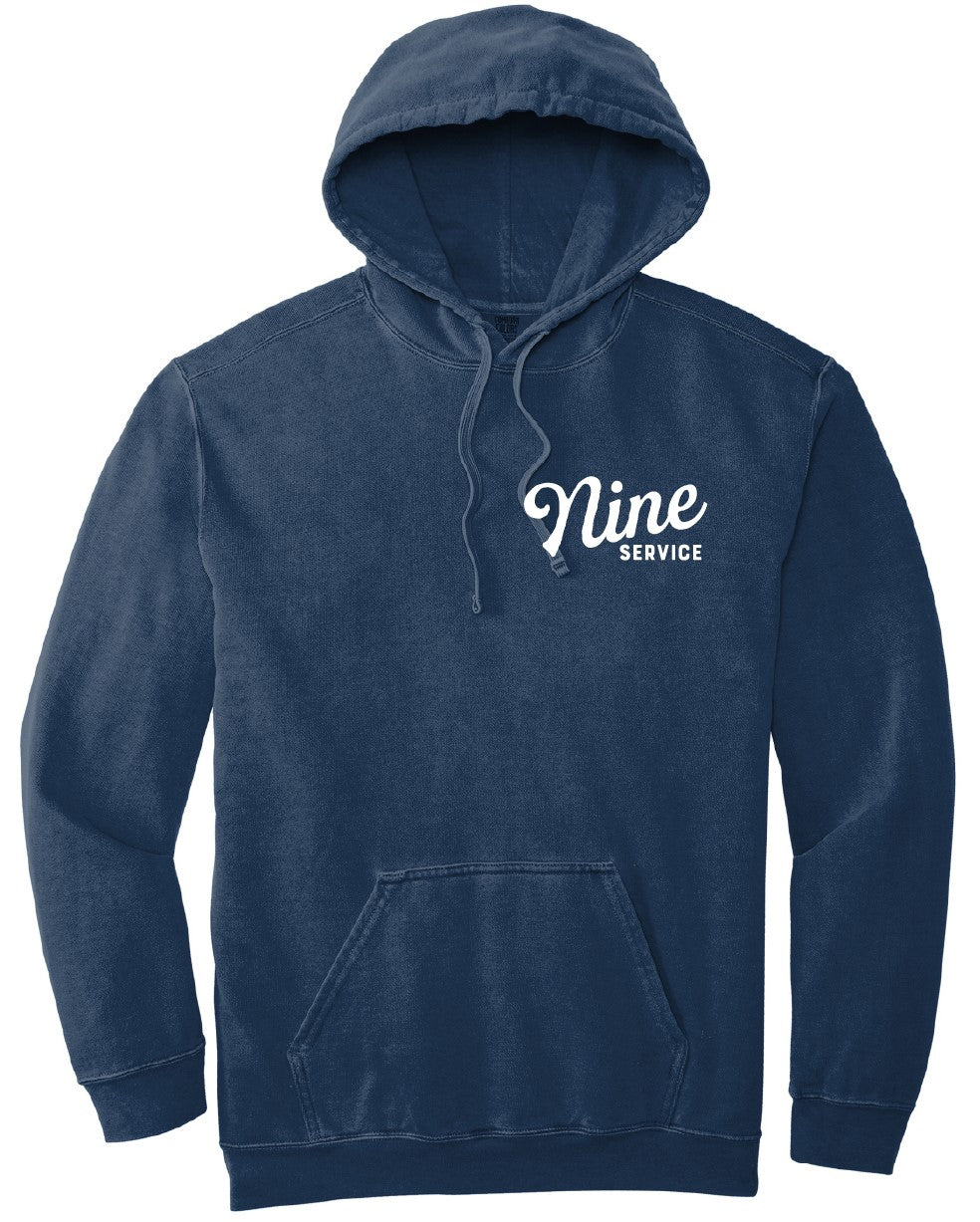 HOODIE '25 - NINE SERVICE CORAL BOAT NAVY HOODIE