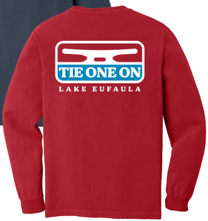 LONGSLEEVE '25 - TIE ONE ON NAVY/RED LONGSLEEVE