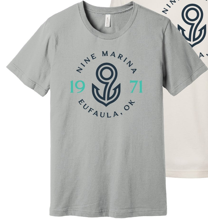 BRANDED TEE - GRAY W/ BADGE LOGO