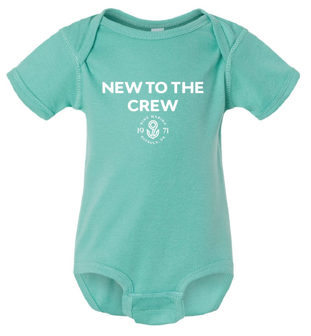 BRANDED - INFANT NEW TO THE CREW ONESIE