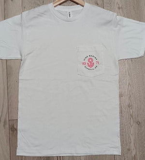 BRANDED TEE - POCKET TEE W/ RED BADGE LOGO