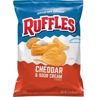 RUFFLES - CHEDDER & SOUR CREAM