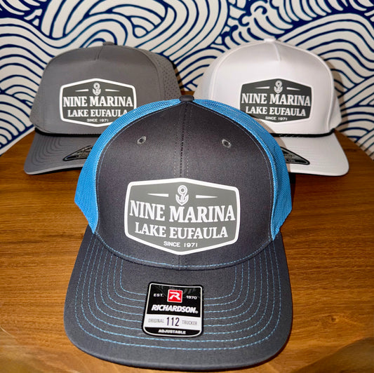 BRANDED - HAT SILICONE 1971 PATCH NINE MARINA LAKE EUFAULA
