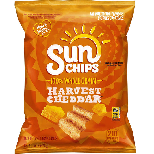 SUN CHIPS - HARVEST CHEDDAR