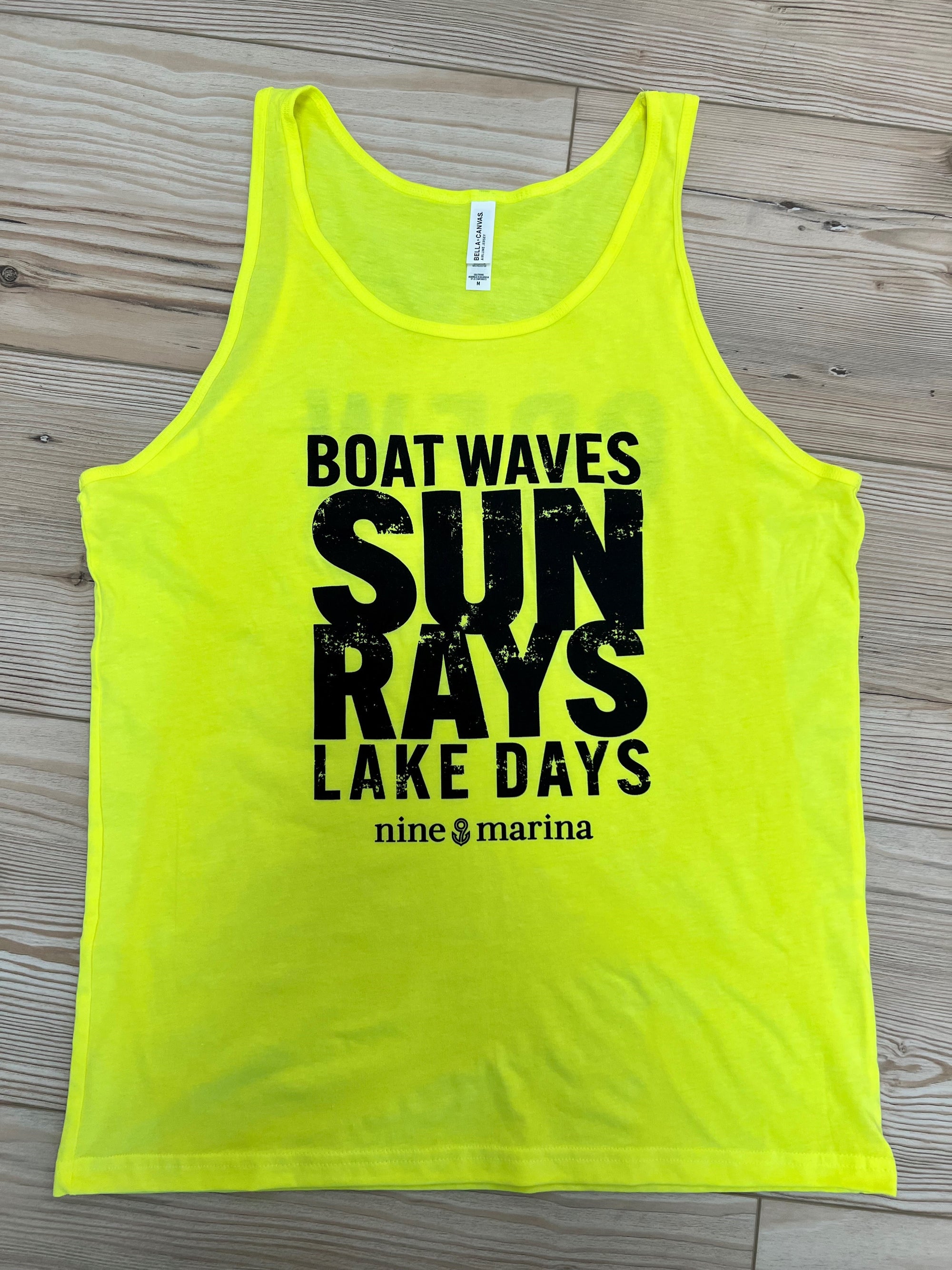 NEON '24 - LAKE DAYS YELLOW TANK TOP