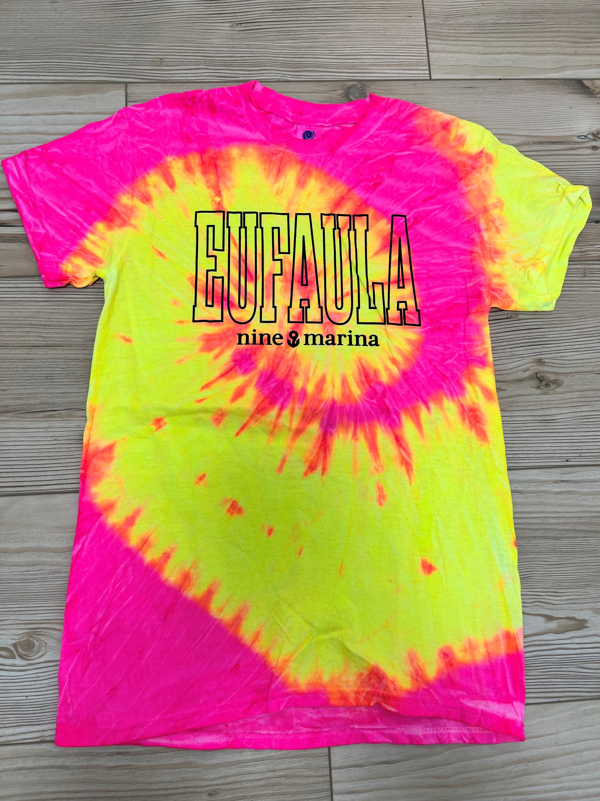 NEON '24 - PINK/YELLOW SWIRL EUFAULA T-SHIRT