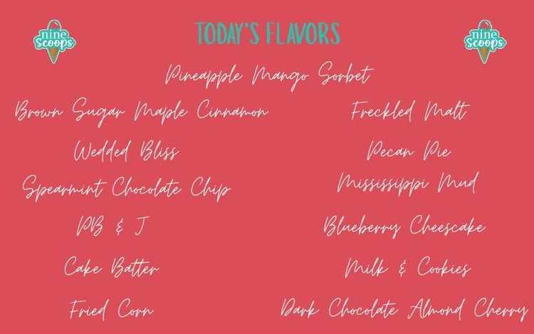 This Week’s Flavors