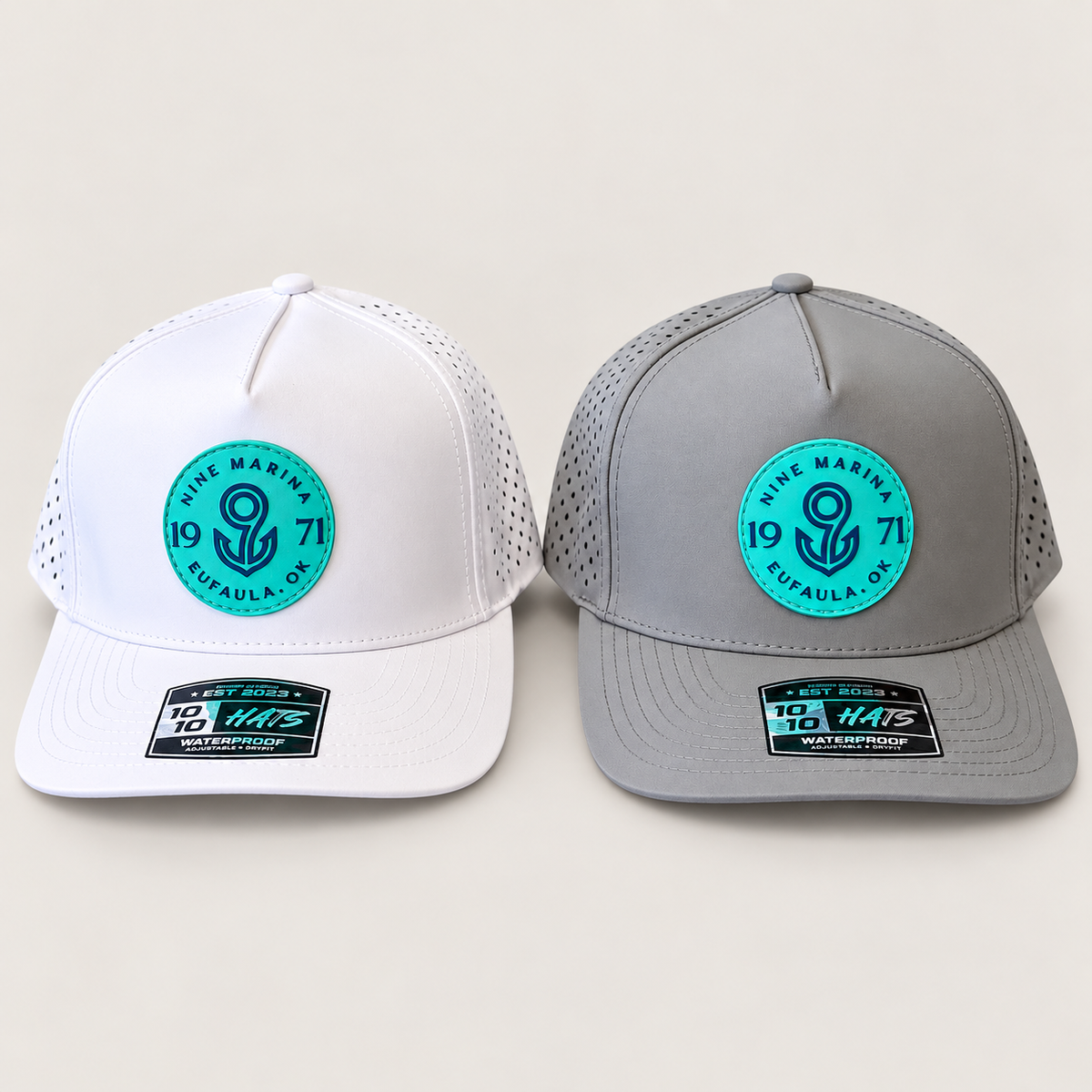 1010/26 - PVC TURQ 9 BADGE 5 PANEL