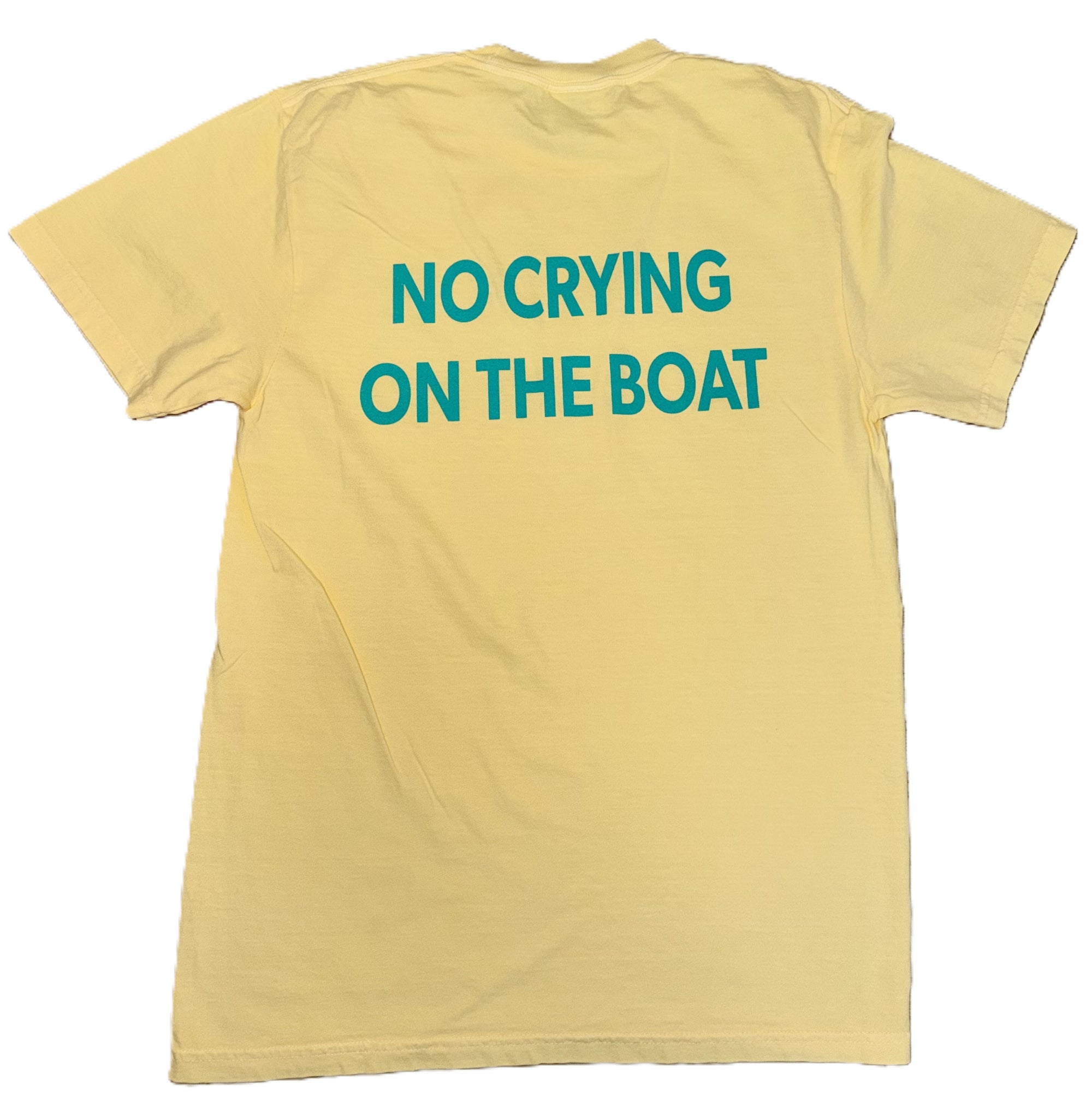 BRANDED - NO CRYING ON THE BOAT T-SHIRTS CREAM & BUTTER
