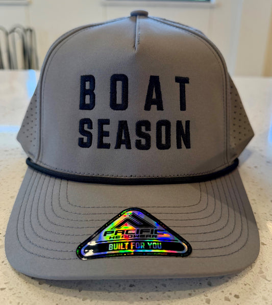 BRANDED - BOAT SEASON GREY/BLACK ROPE HAT
