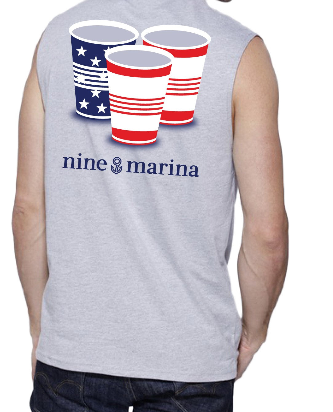 BRANDED TEE - PATRIOTIC CUPS