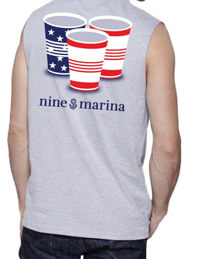 BRANDED TEE - PATRIOTIC CUPS