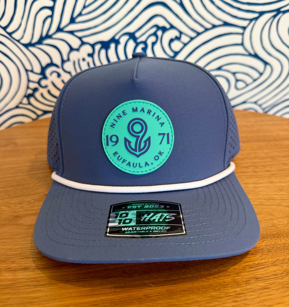 1010/26 - PVC TURQ 9 BADGE ROPE 5 PANEL