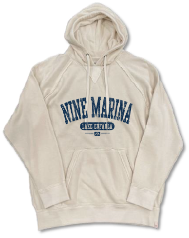 VC - HOODIE CREAM W/ NINE MARINA COLLEGE WINTER '24